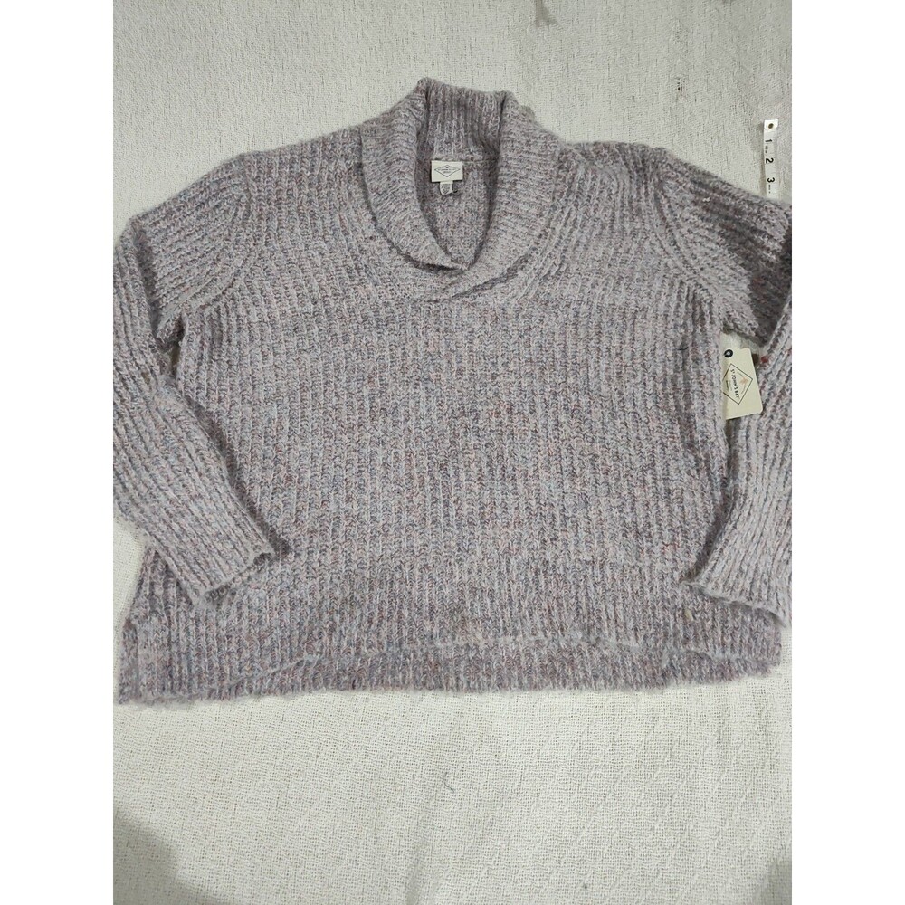 St John's Bay Women's  Cable Knit Sweater XXL Long Sleeve, V-Neck, Pullover (768